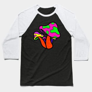 Vibrant Mushroom Baseball T-Shirt